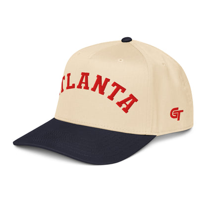 Classic Atlanta Snapback Hat Vintage Retro Atlanta Arch Cap