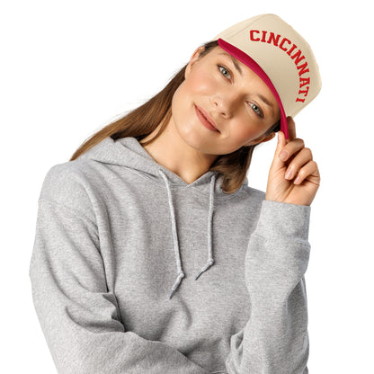 Classic Cincinnati Snapback Hat Vintage Retro Cincinnati Arch Cap