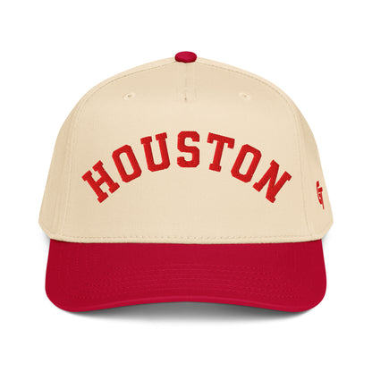 Classic Houston Snapback Hat Vintage Retro Houston Arch Cap