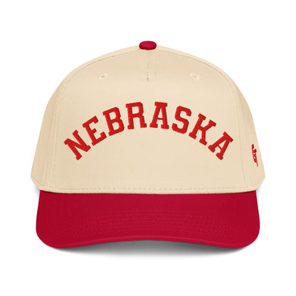 Classic Nebraska Snapback Hat Vintage Retro Nebraska Arch Cap