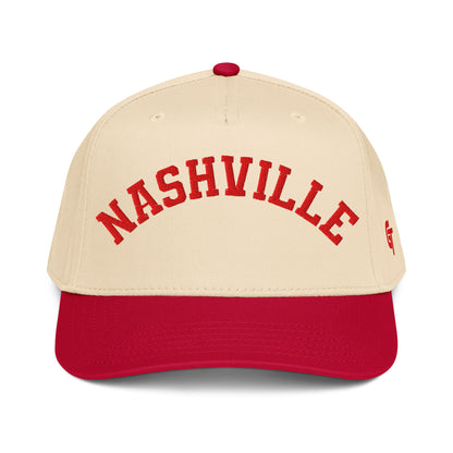 Classic Nashville Snapback Hat Vintage Retro Nashville Arch Cap