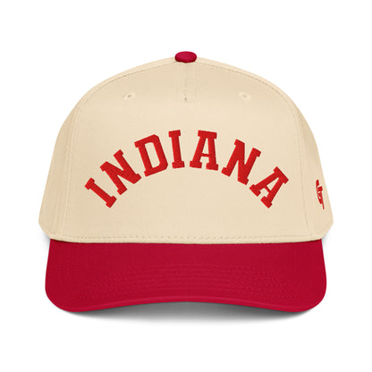 Classic Indiana Snapback Hat Vintage Retro Indiana Arch Cap