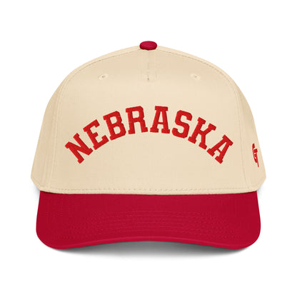 Classic Nebraska Snapback Hat Vintage Retro Nebraska Arch Cap
