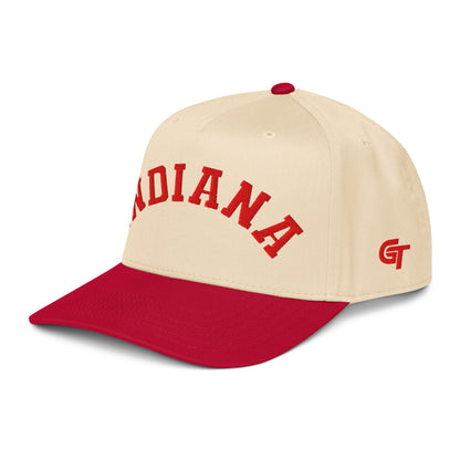 Classic Indiana Snapback Hat Vintage Retro Indiana Arch Cap