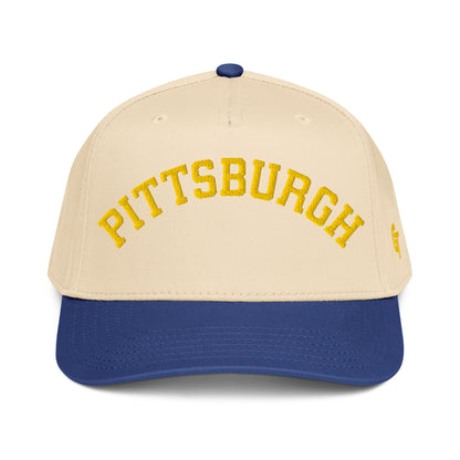 Classic Pittsburgh Snapback Hat Vintage Retro Pittsburgh Arch Cap