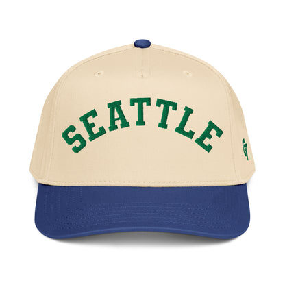 Classic Seattle Snapback Hat Vintage Retro Seattle Arch Cap