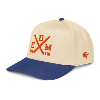 Edmonton Hockey Snapback Cap Classic EDM Hockey Sticks Hat