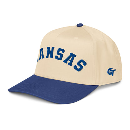 Classic Kansas Snapback Hat Vintage Retro Kansas Arch Cap