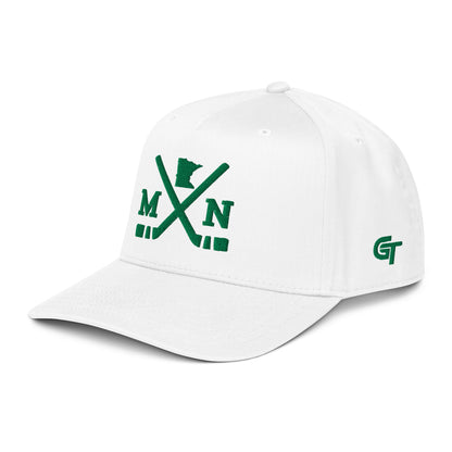 Minnesota Hockey Snapback Cap Classic MN Hockey Sticks Hat