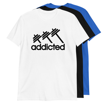 Addicted Weight Training Workout Power Lifting T-Shirt