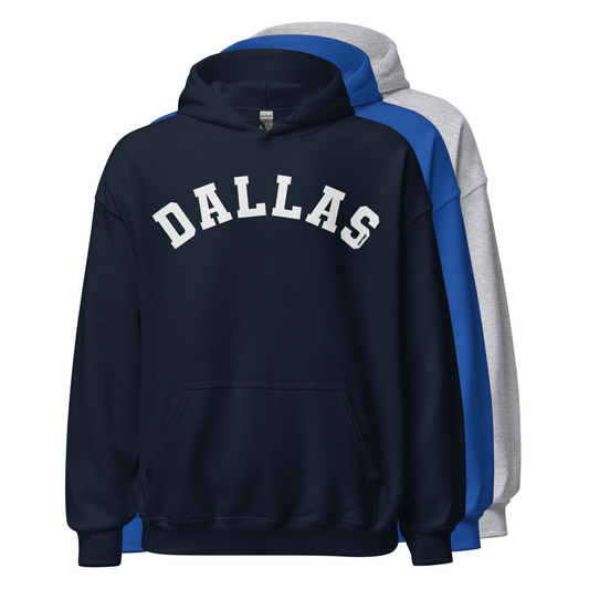 Classic Dallas Arch Pullover Retro Dallas Hoodie