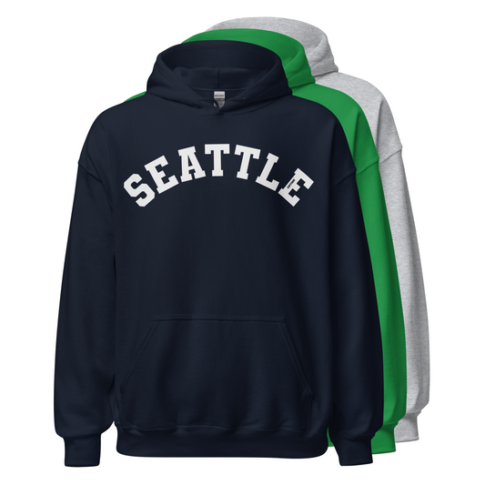 Classic Seattle Arch Pullover Retro Seattle Hoodie