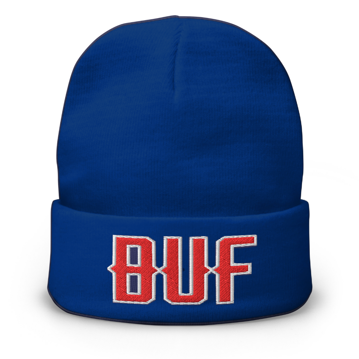 Vintage BUF Beanie Retro Buffalo Football Winter Hat