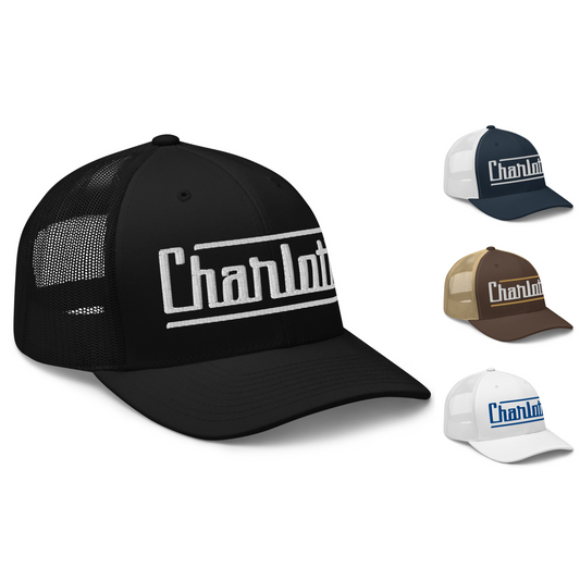 Retro Charlotte Trucker Hat Vintage Charlotte NC Trucker Cap