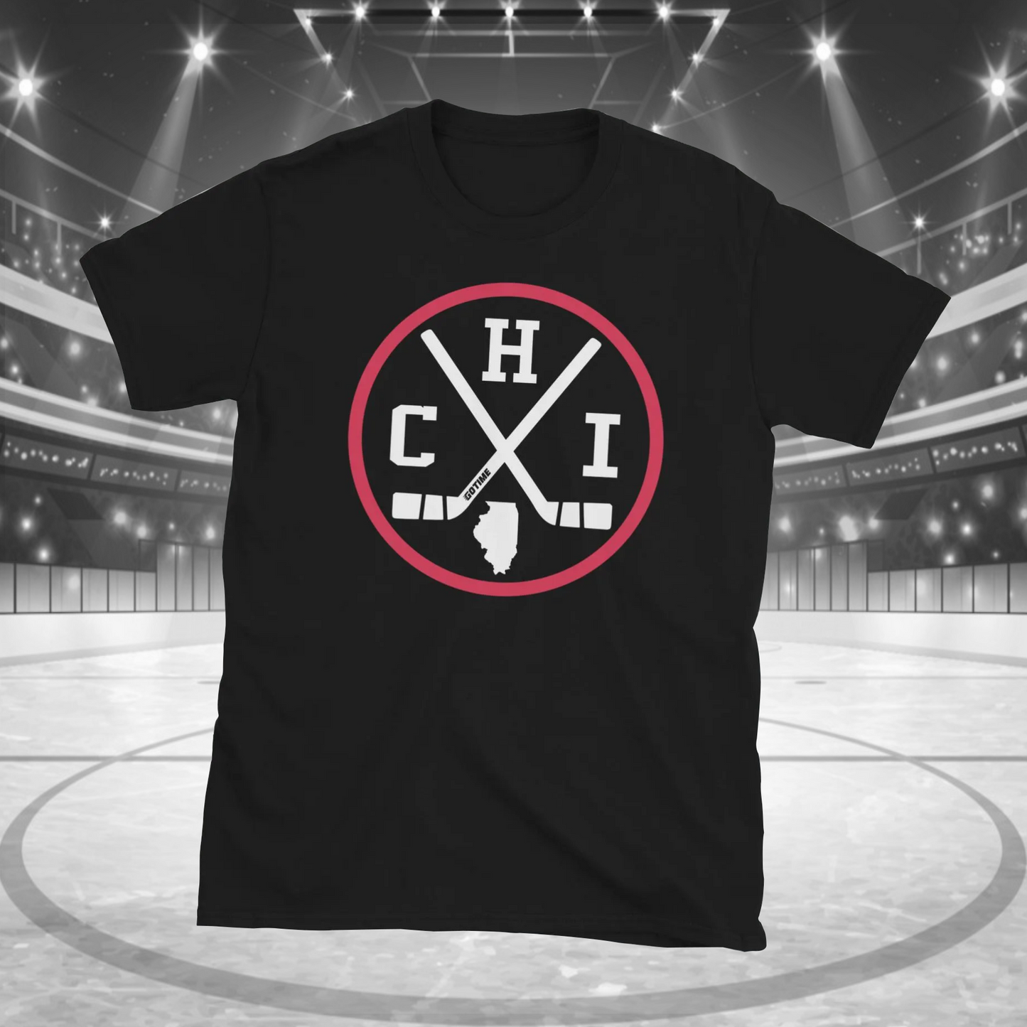 Retro Chicago Hockey Emblem Vintage CHI T-Shirt