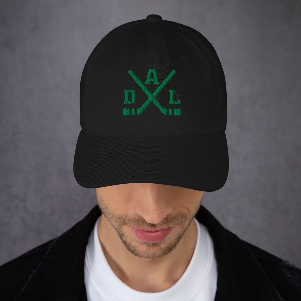 Dallas Hockey Hat Retro DAL Hockey Sticks Dad Cap