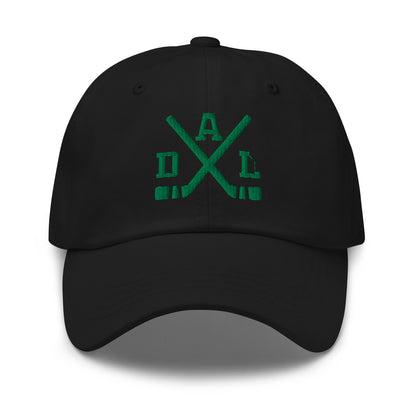 Dallas Hockey Hat Retro DAL Hockey Sticks Dad Cap