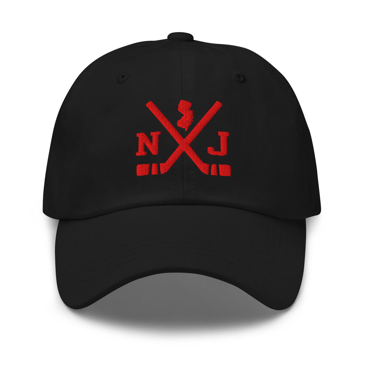 New Jersey Hockey Hat Retro NJ Hockey Sticks Dad Cap