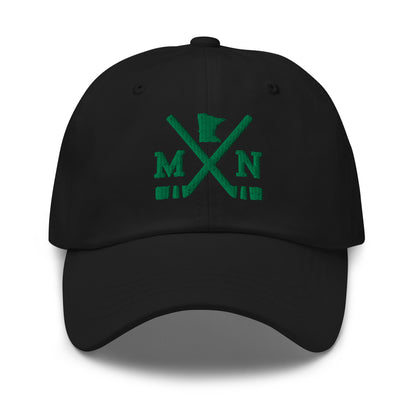 Minnesota Hockey Hat Retro MN Hockey Sticks Dad Cap