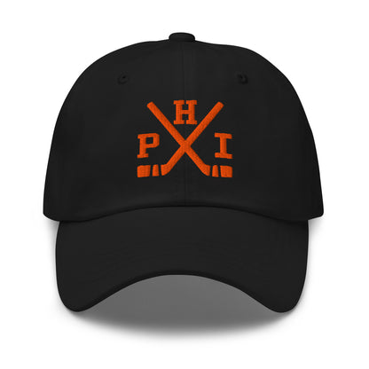 Philadelphia Hockey Hat Retro PHI Hockey Sticks Dad Cap
