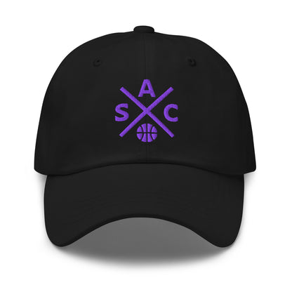 Sacramento Basketball Hat Retro SAC Basketball Cross Dad Cap