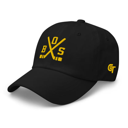 Boston Hockey Hat Retro BOS Hockey Sticks Dad Cap