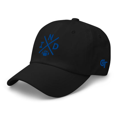 Indianapolis Football Hat Retro IND Football Cross Dad Cap
