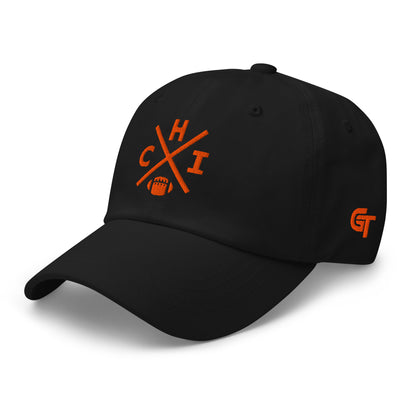 Chicago Football Hat Retro CHI Football Cross Dad Cap