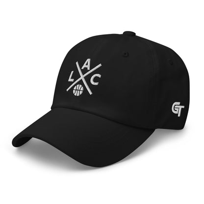 Los Angeles Basketball Hat Retro LA Basketball Cross Dad Cap
