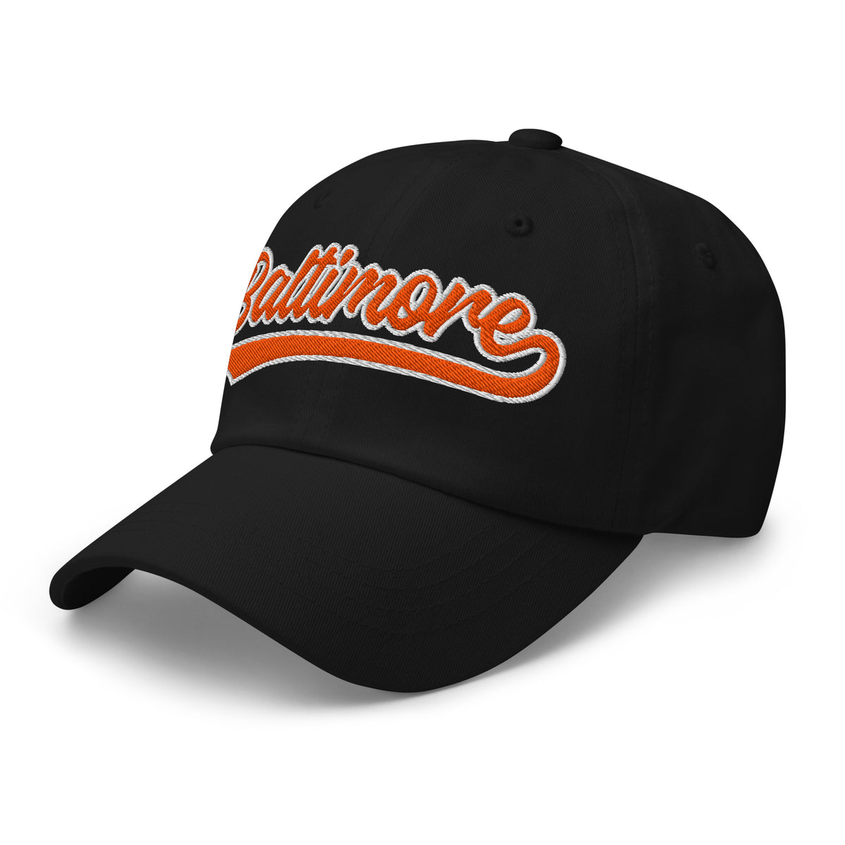 Retro Baltimore Sports Script Classic Baltimore Baseball Hat Dad Cap