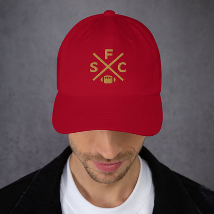 San Francisco Football Hat Retro SFC Football Cross Dad Cap