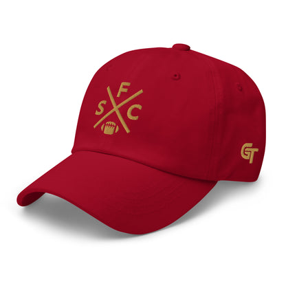 San Francisco Football Hat Retro SFC Football Cross Dad Cap
