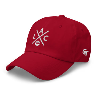 Los Angeles Basketball Hat Retro LA Basketball Cross Dad Cap