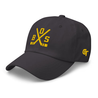 Boston Hockey Hat Retro BOS Hockey Sticks Dad Cap