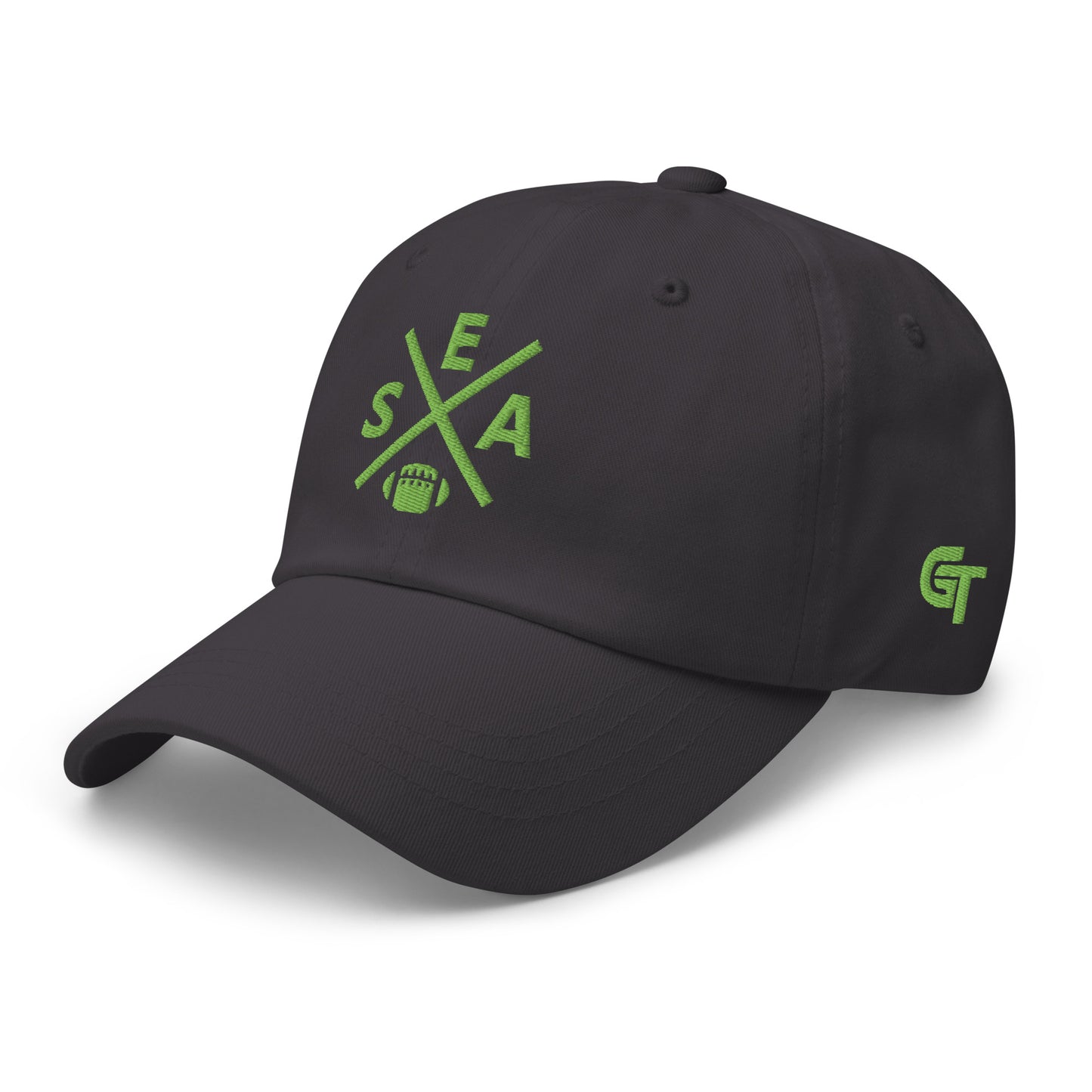 Seattle Football Hat Retro SEA Football Cross Dad Cap