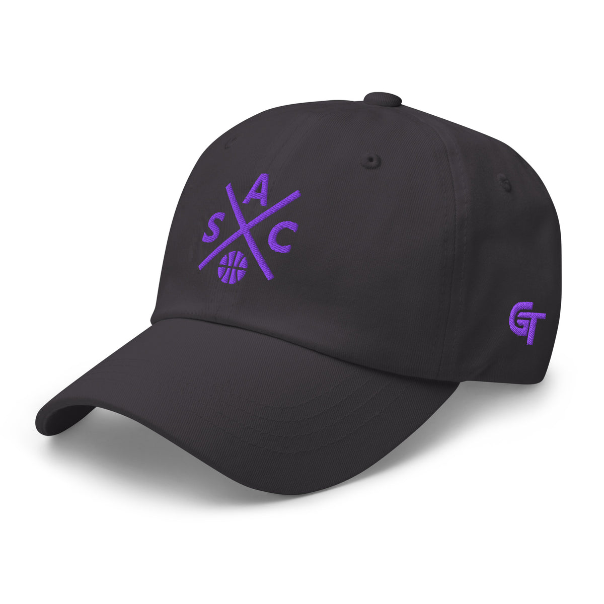 Sacramento Basketball Hat Retro SAC Basketball Cross Dad Cap