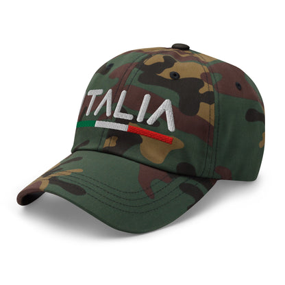 Minimal Italy Flag Hat Italia Soccer Baseball Dad Cap