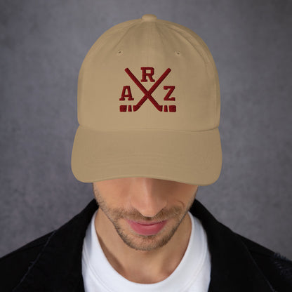 Arizona Hockey Hat Retro ARZ Hockey Sticks Dad Cap