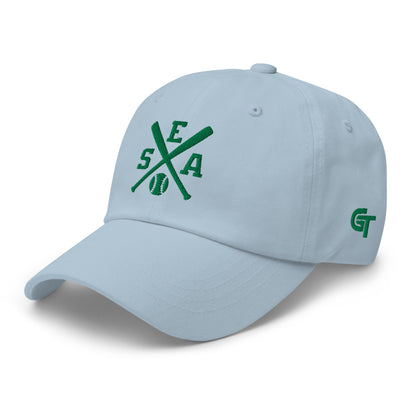 Seattle Baseball Hat Retro SEA Baseball Bats Dad Cap
