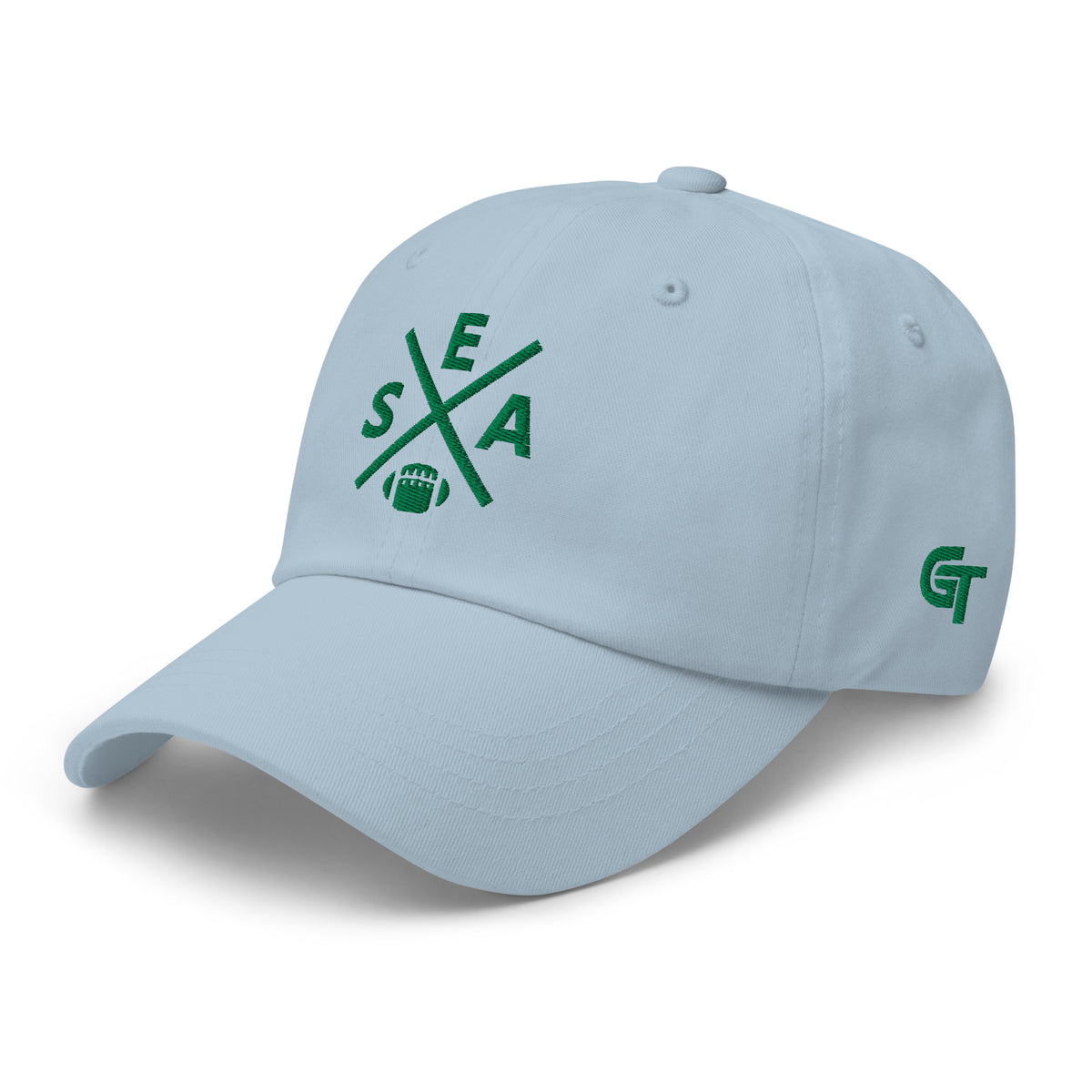 Seattle Football Hat Retro SEA Football Cross Dad Cap