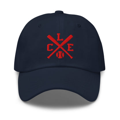 Cleveland Baseball Hat Retro CLE Baseball Bats Dad Cap