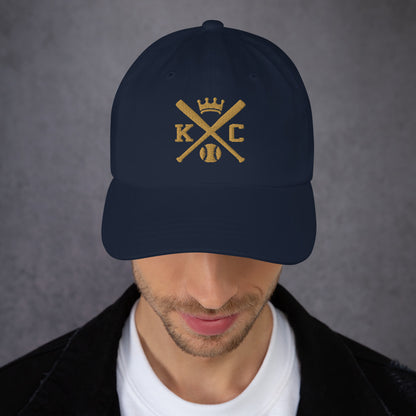 Kansas City Baseball Hat Retro KC Baseball Bats Dad Cap