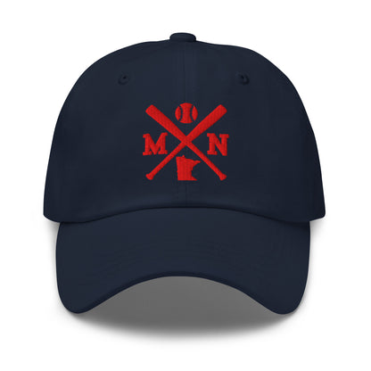 Minnesota Baseball Hat Retro MN Baseball Bats Dad Cap