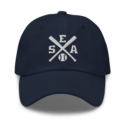 Seattle Baseball Hat Retro SEA Baseball Bats Dad Cap