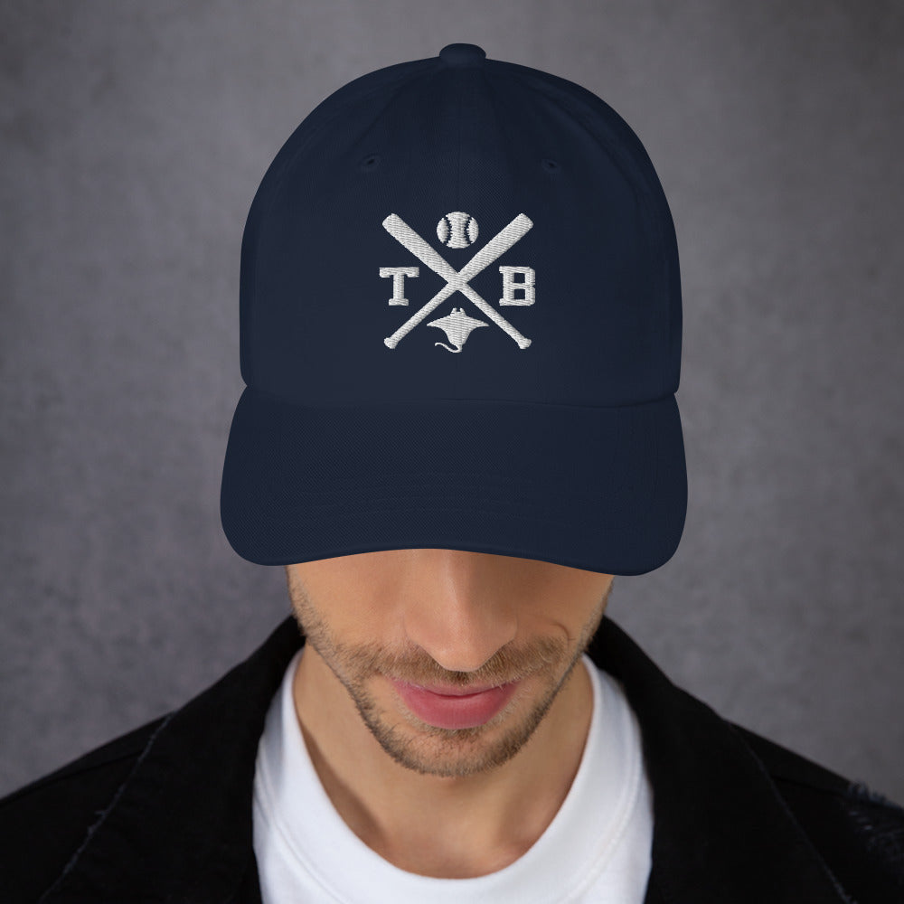 Tampa Bay Baseball Hat Retro TB Baseball Bats Dad Cap