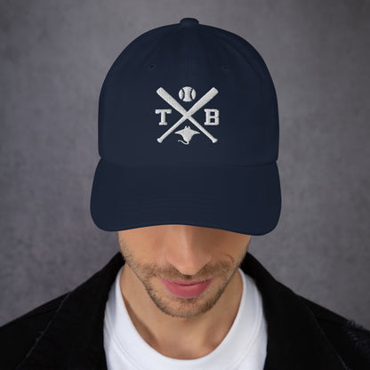 Tampa Bay Baseball Hat Retro TB Baseball Bats Dad Cap