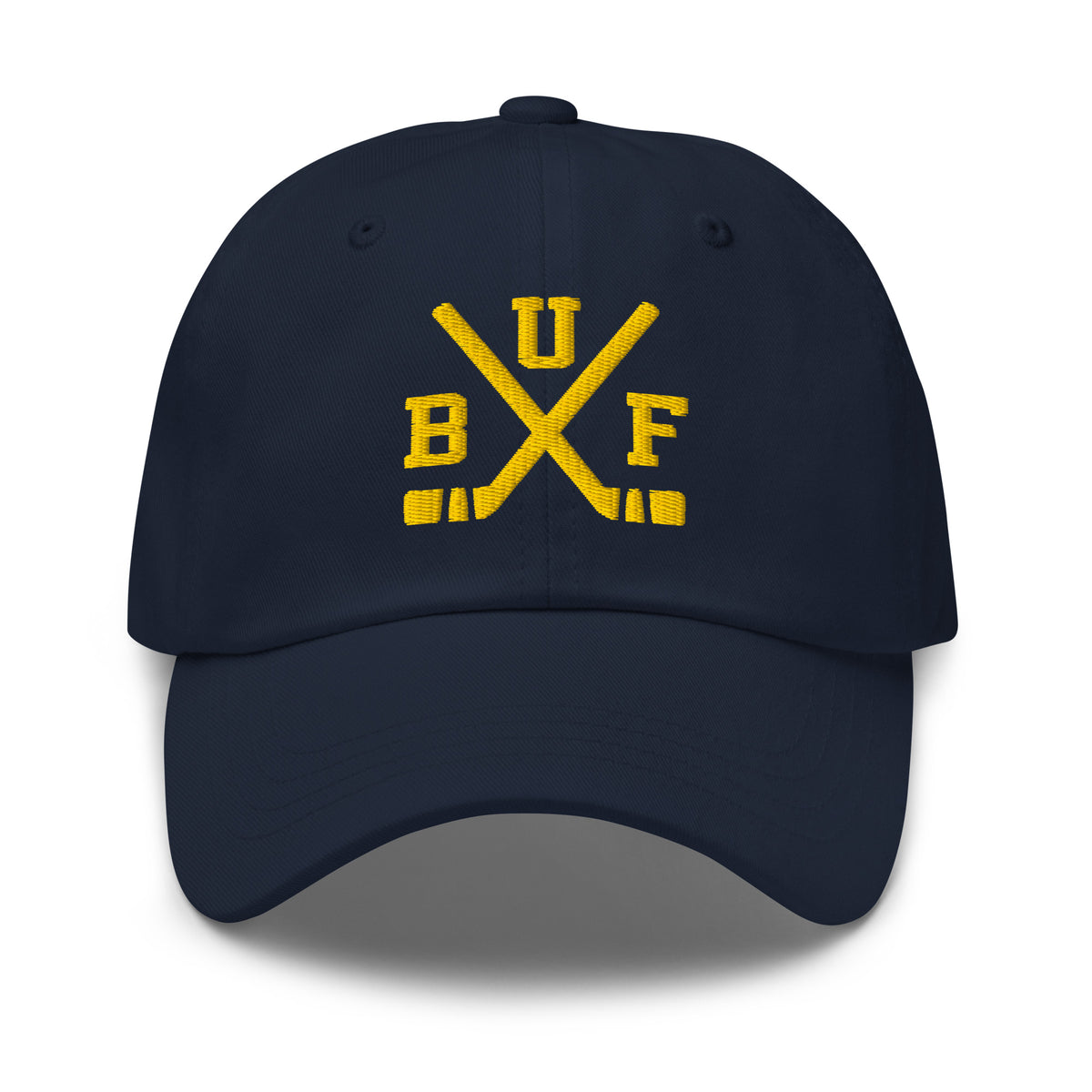Buffalo Hockey Hat Retro BUF Hockey Sticks Dad Cap