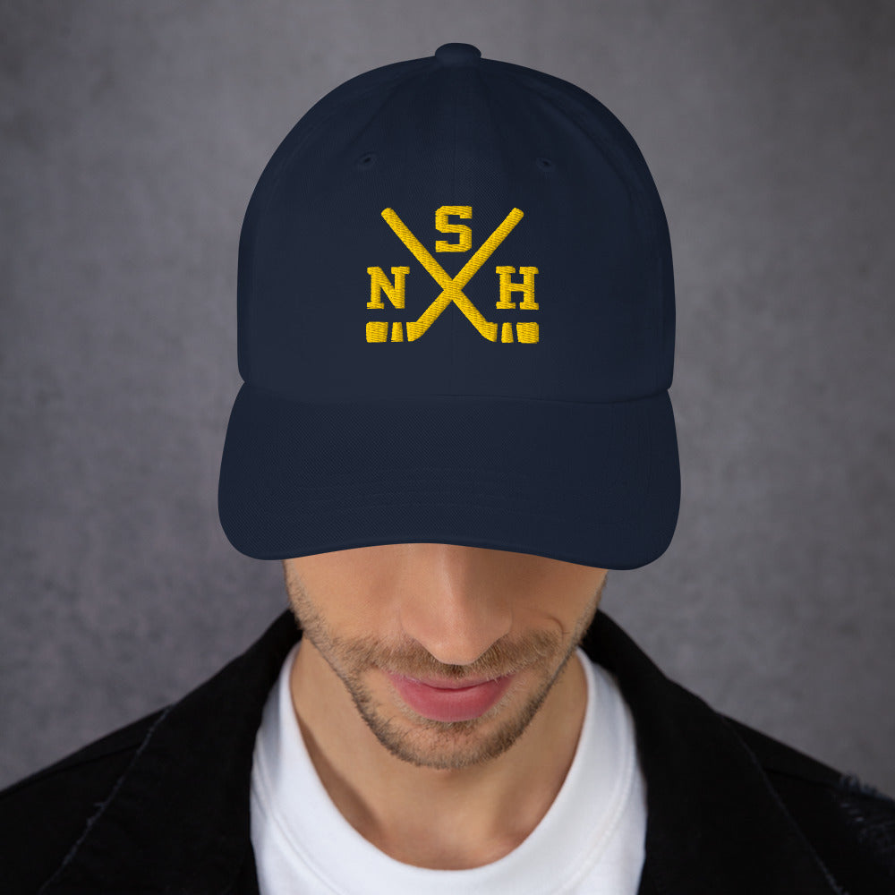 Nashville Hockey Hat Retro NSH Hockey Sticks Dad Cap