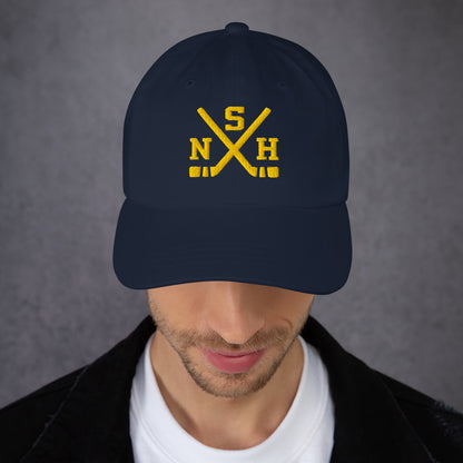 Nashville Hockey Hat Retro NSH Hockey Sticks Dad Cap