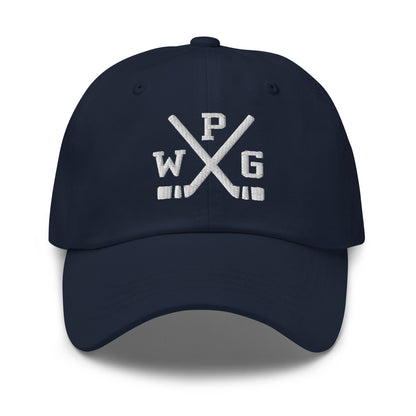 Winnipeg Hockey Hat Retro WPG Hockey Sticks Dad Cap